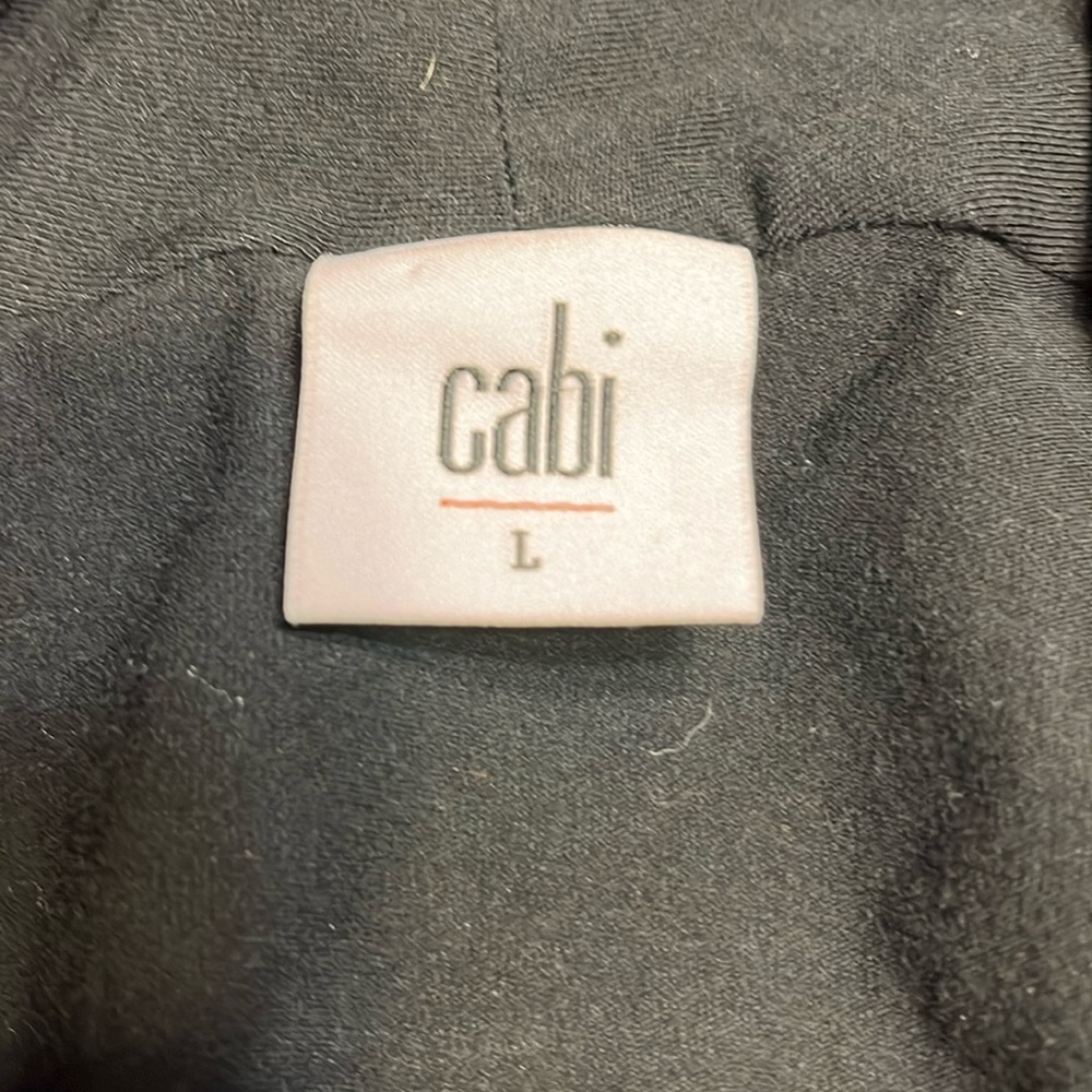 CAbi 3185 Black Wrap Tee Large EUC - Picture 6 of 7